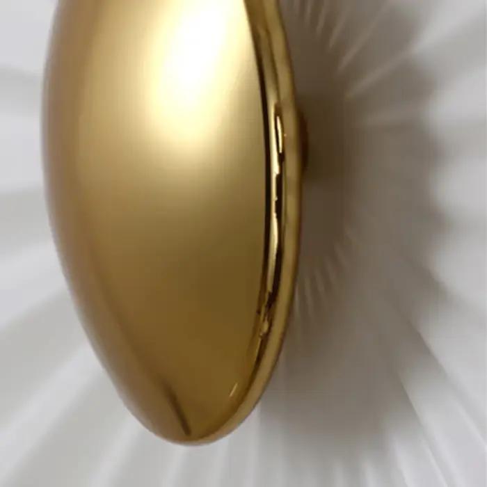 Éclairage d'intérieur Applique murale de luxe blanche en forme de feuille de Lotus