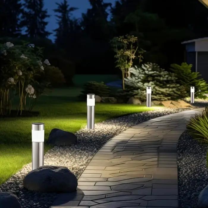 Lampe de sol extérieure, éclairage de pelouse, projecteur paysager, décoration de cour, IP65, convient à toutes les saisons pour jardin, chemin, balcon.