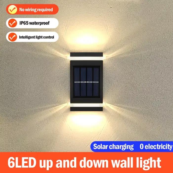 Lampe murale solaire extérieure étanche à énergie