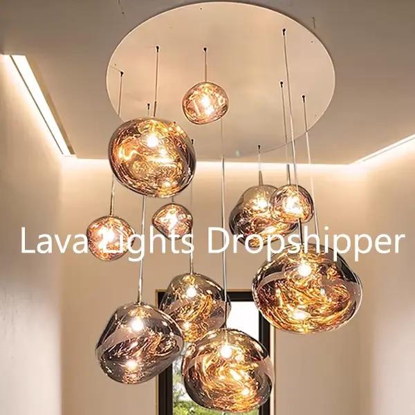 Nordique LED lave plafond suspension lampe verre pendentif lumières éclairage moderne salon intérieur décor maison luminaires cuisine suspendus