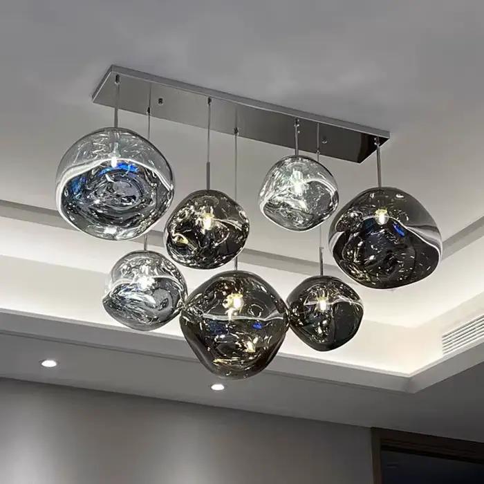 Nordique LED lave plafond suspension lampe verre pendentif lumières éclairage moderne salon intérieur décor maison luminaires cuisine suspendus