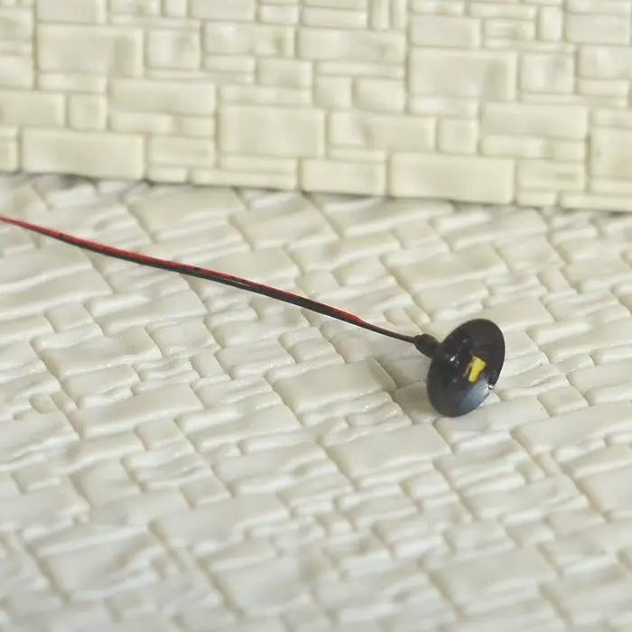 10 x OO/HO lampadaire Miniature pour modèle de Train Ho bâtiment ornement abat-jour pour lampe à huile salle à manger lumières miniatures