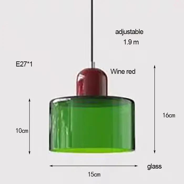 Lampe suspendue en pierre de verre nordique moderne pour chambre à coucher et autres pièces, éclairage simple et élégant pour intérieur et espaces publics