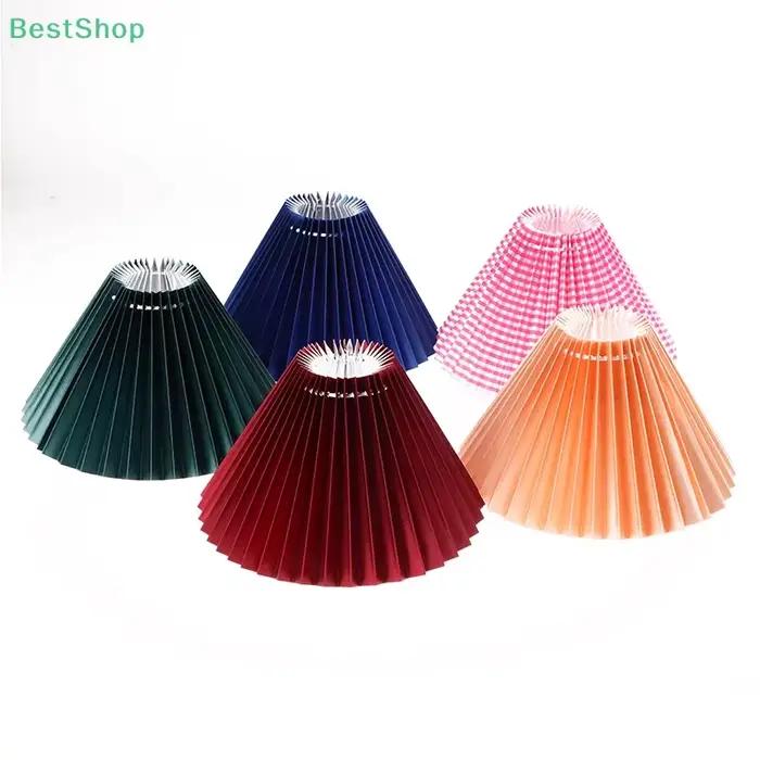 Abat-jour en tissu plissé design moderne pour lampe de table élégante ambiance douce et chaleureuse à offrir occasions spéciales