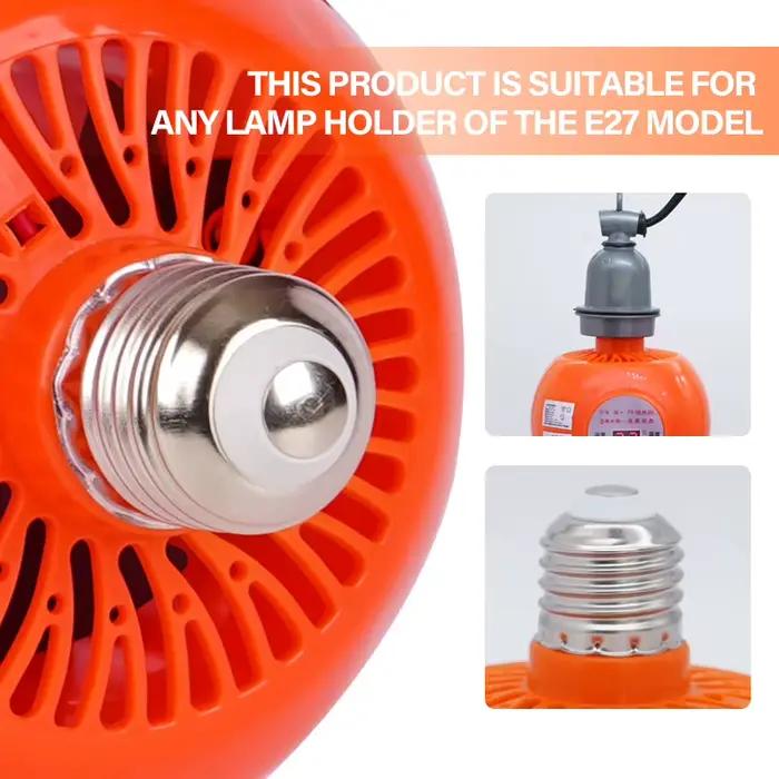 220-240V lampe chauffante pour animaux de compagnie chauffe-Air Animal lumière chaude poulet thermostatique régulateur de température chauffage Reptile boîte chauffage d'air