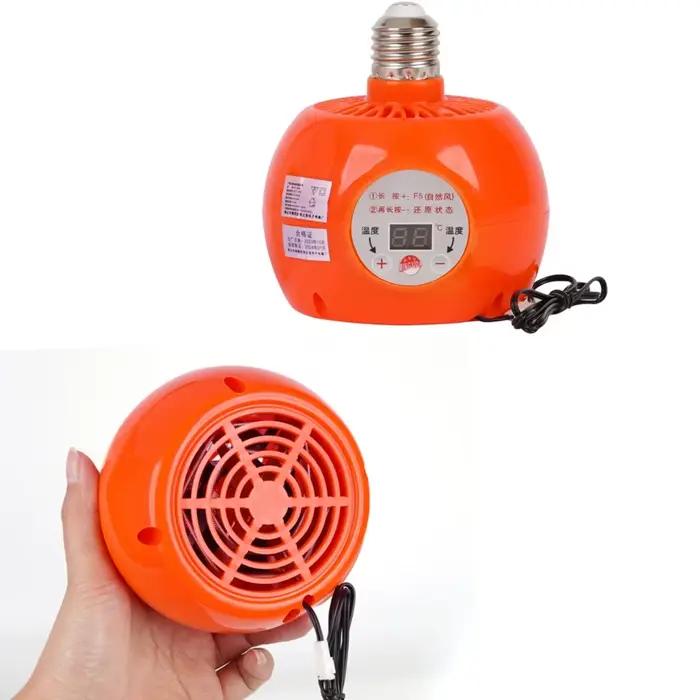 220-240V lampe chauffante pour animaux de compagnie chauffe-Air Animal lumière chaude poulet thermostatique régulateur de température chauffage Reptile boîte chauffage d'air