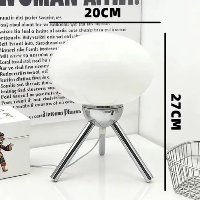 Lampe de table en verre style champignon Bauhaus Mid-Century