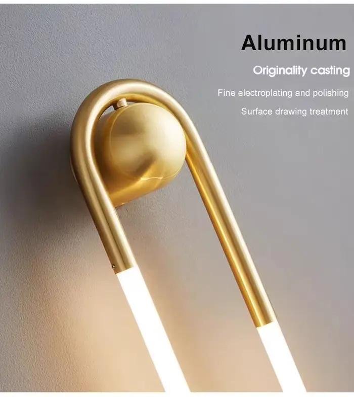 Mur LED moderne lumière minimaliste Ellipse en forme de U applique luminaire pour couloir salon chambre allée escaliers applique chambre décor applique murale intérieure applique murale extérieur déco