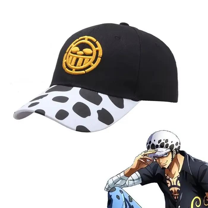 Casquette de baseball One Piece Trafalgar D Water Law, motif dessin animé 2D, pour étudiants, sport, protection solaire, casquette à visière, accessoire d'animation, vente en gros