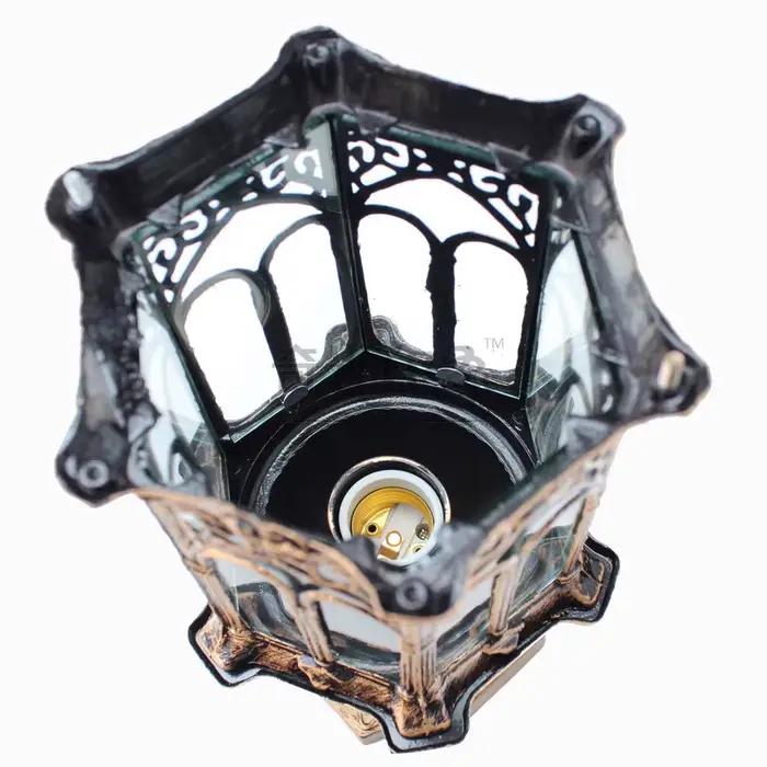 Lampe de pilier extérieure rétro européenne pour éclairer et décorer entrée, porche, allée, cuisine, salon, chambre, salle de bains