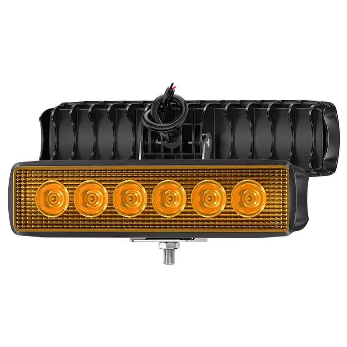 Lampe de conduite tout-terrain, éclairage de travail LED pour éclairage tout-terrain, 17W LED, puissance 6 LED, durée de vie 50000H, boîtier en plastique