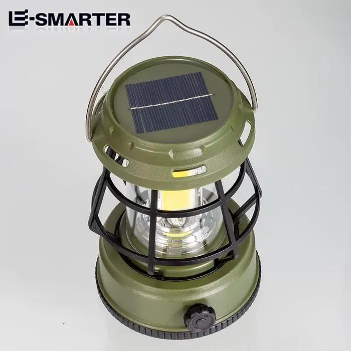 Lanternes solaires portables LED lampes suspendues rechargeables Dimmable Camping en plein air d'urgence jardin Patio décor lampe d'éclairage