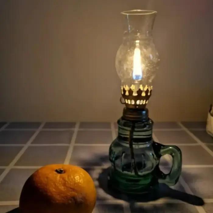 1 pièces rétro vintage lampe à kérosène chandelier ornements coupe-vent