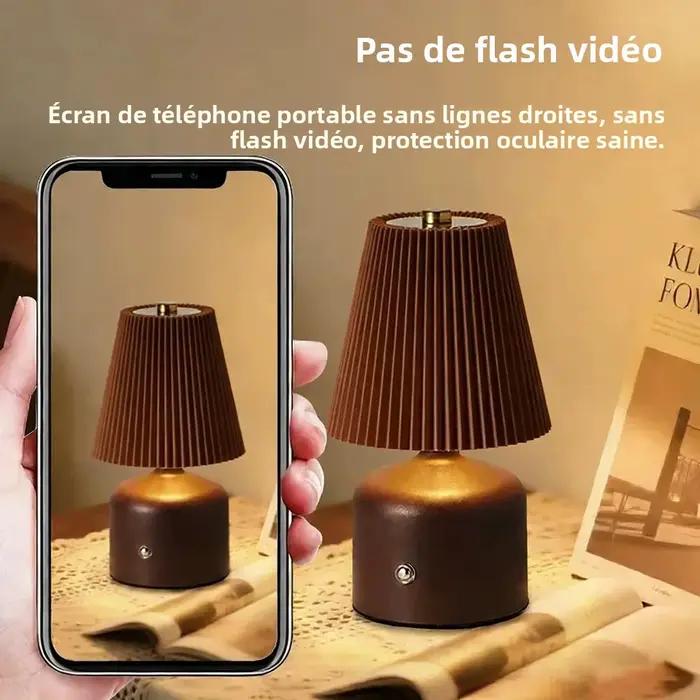 Lampe de chevet KFV, lampe d’ambiance pour chambre à coucher, abat-jour en tissu, lampe de bureau, lampe de bureau à LED, luminosité réglable, décoration d’intérieur.