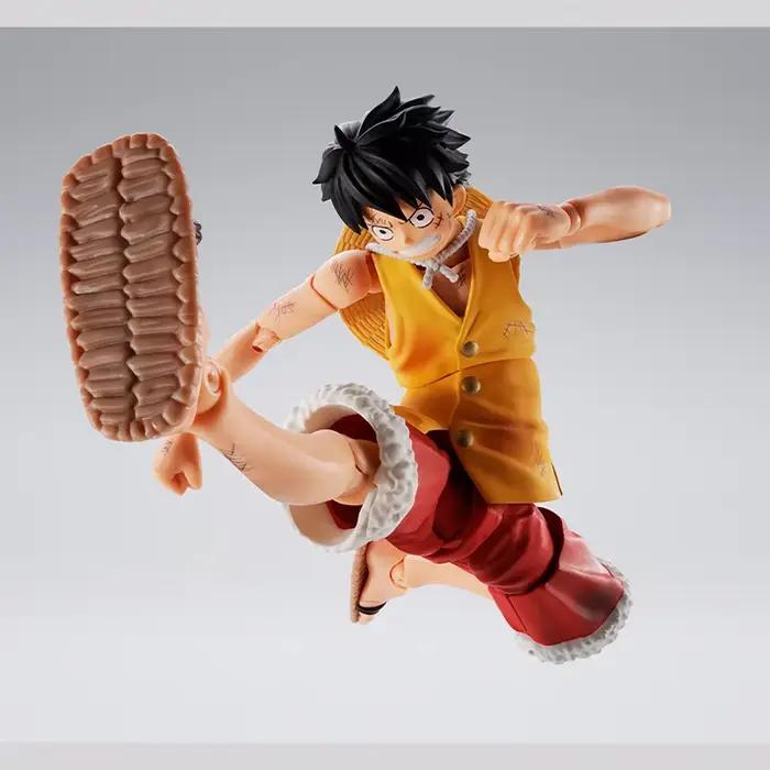 Bandai – figurine d'anime originale One Piece S.H.Figuarts MONKEY.D.LUFFY -MARINEFORD-, figurine d'action, jouets, modèle, jouet, cadeau pour enfants