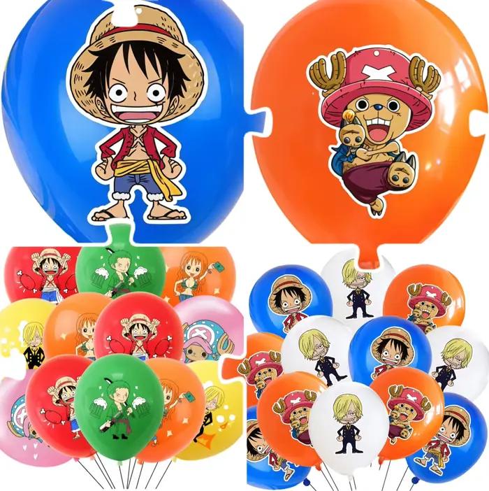 Ensemble de ballons d'anniversaire One Piece, 12/24/36/48 pièces, ballons en Latex pour enfants, fournitures de fête pour garçons et filles, décorations
