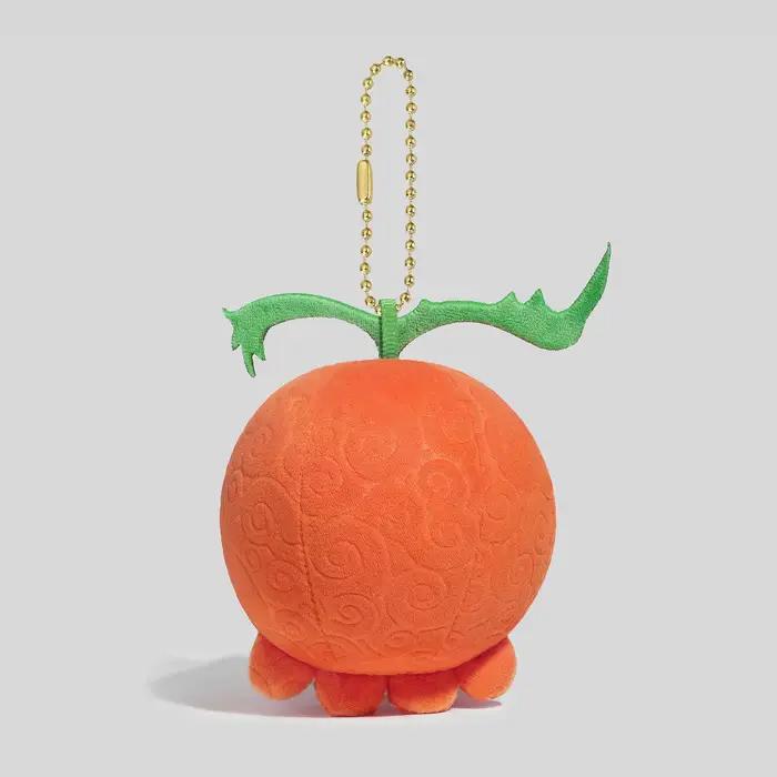 Peluche ONE PIECE avec pendentif Fruit du Diable Chapeau de Paille, poupée en peluche avec chaîne de perles, décoration suspendue, cadeaux de merchandising anime