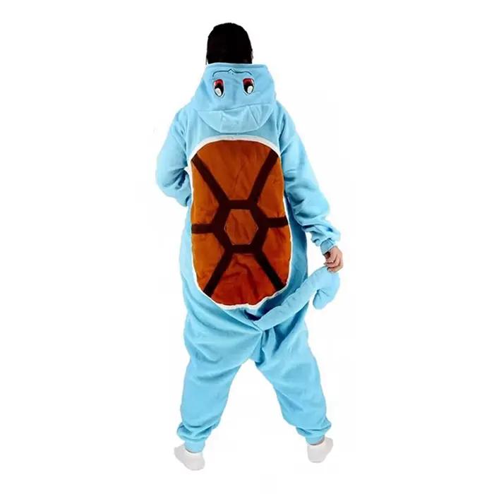 Pyjama Cosplay Cartoon Squirtle Halloween, Combinaison Kigurumi Noël, Pyjama Intégral Homme, Vêtement Complet Anime