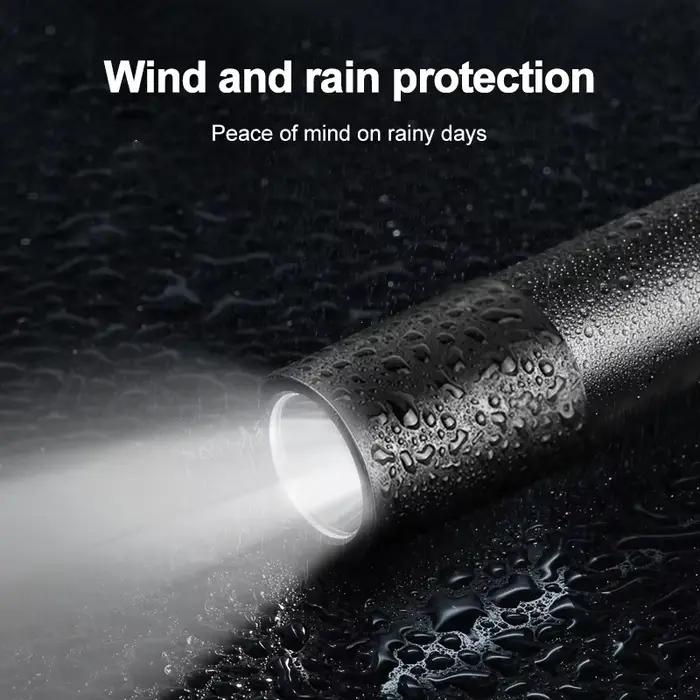 Mini lampe de poche USB Rechargeable en alliage d'aluminium lampe de poche LED très brillante perle mise au point réglable lampe de poche Portable longue portée