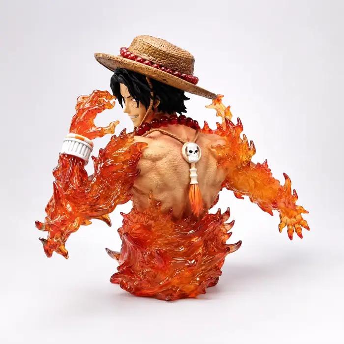 Figurine d'action One Piece Ace, modèle de statue, ornement de bureau, objet de collection, petit cadeau, décoration pour Halloween, Noël, la Saint-Valentin