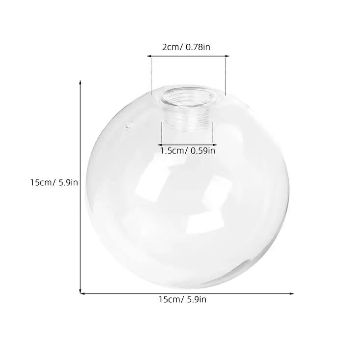 Abat-jour en verre transparent moderne pour lampes de table