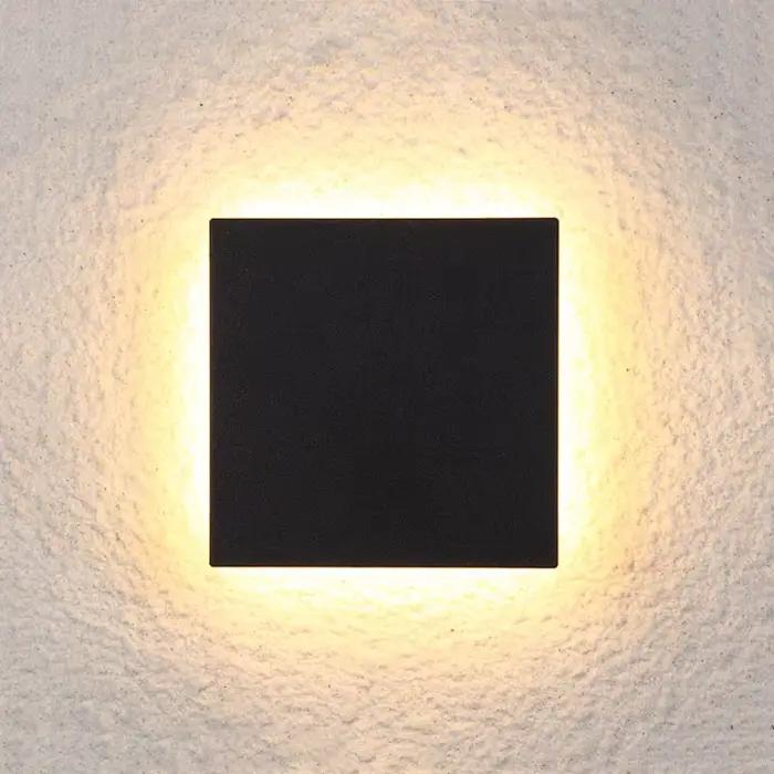 Applique murale LED imperméable conforme à la norme IP55, design moderne, éclairage d'extérieur, luminaire décoratif de plafond, idéal pour un jardin, une cour, une véranda ou une entrée