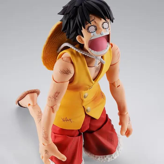 Bandai – figurine d'anime originale One Piece S.H.Figuarts MONKEY.D.LUFFY -MARINEFORD-, figurine d'action, jouets, modèle, jouet, cadeau pour enfants