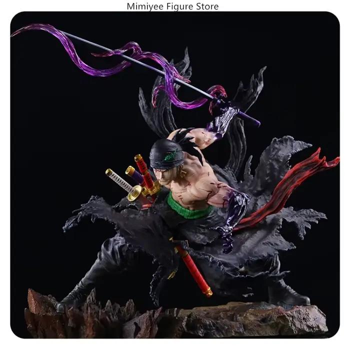  34 cm une pièce Roronoa Zoro double tête Anime Figure modèle Statue à collectionner bureau décoration cadeau