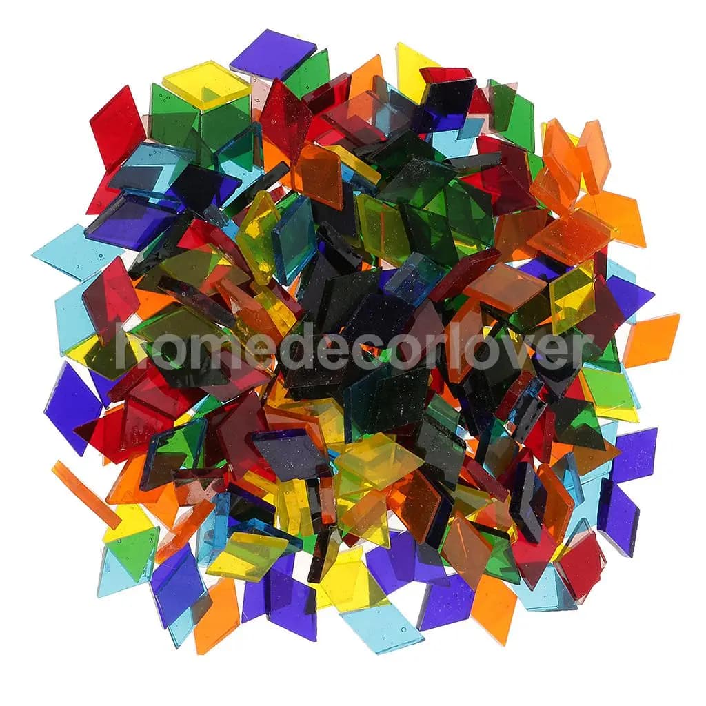 Pièces en verre transparent de couleurs assorties, carreaux de fabrication de mosaïque, Tessera pour