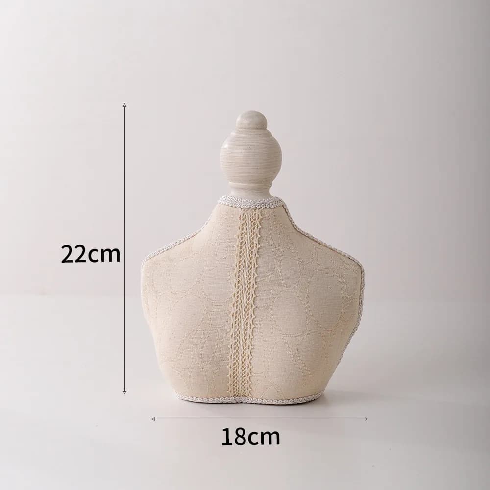 Buste de Mannequin pour Bijoux, Modèle de Collier, Pendentif, Support de Cou, Présentoir de Magasin