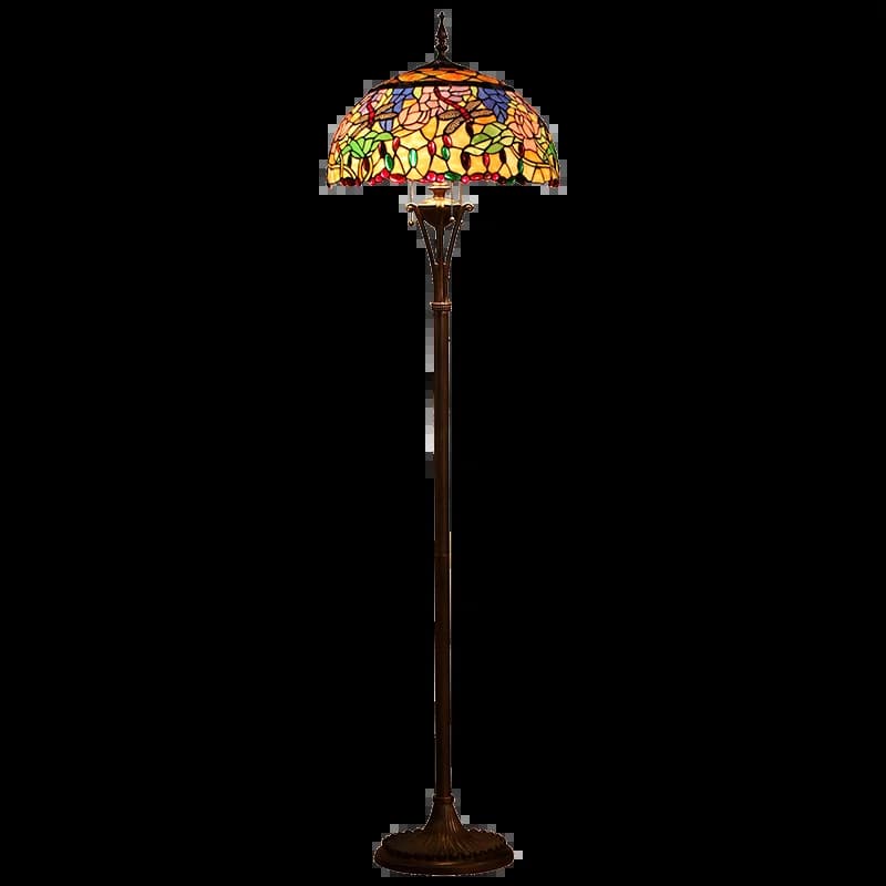 Salon lampadaire chambre lampe de chevet rustique créatif Style rétro télécommande debout lumière LE