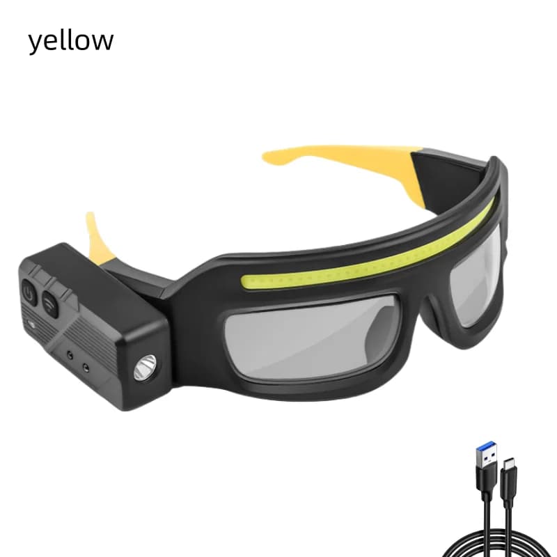 Nouvelle lampe à lunettes multifonctionnelle XTE avec chargement de Type C, lampe frontale d'avertis