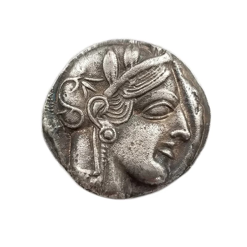 Pièce commémorative de déesse de la lune de la grèce, Sculpture de hibou, Collection de pièces de mo
