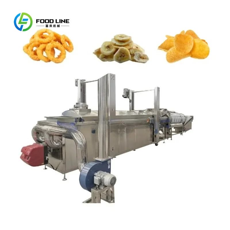 Machine à frire électrique commerciale automatique continue pour nuggets de poulet personnalisés, en