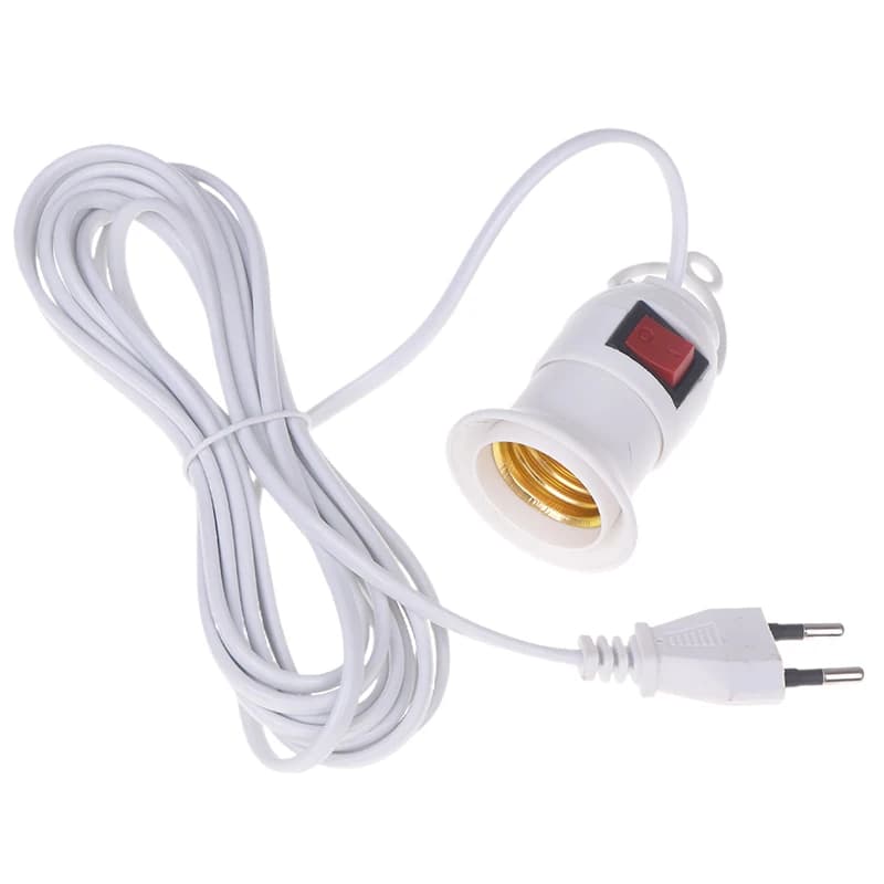 Support de Base de Lampe avec Joli pour Ampoules LED Suspendues, Prise UE de 4m