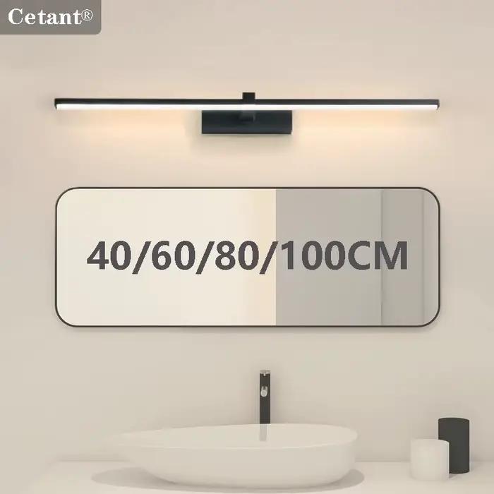 Moderne LED miroir avant lampe salle de bain lampes chambre Dressing lumières cuisine maison 40/60/80/100 cm longue