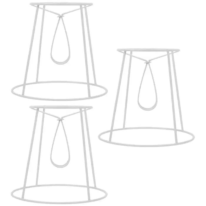 Cadre de lampe en métal, abat-jour T1, abat-jour de table, bricolage, 3 pièces